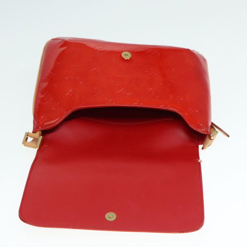 Louis Vuitton Monogram Vernis Thompson Street Shoulder Bag Red M91094 Auth 90155 - Image 10