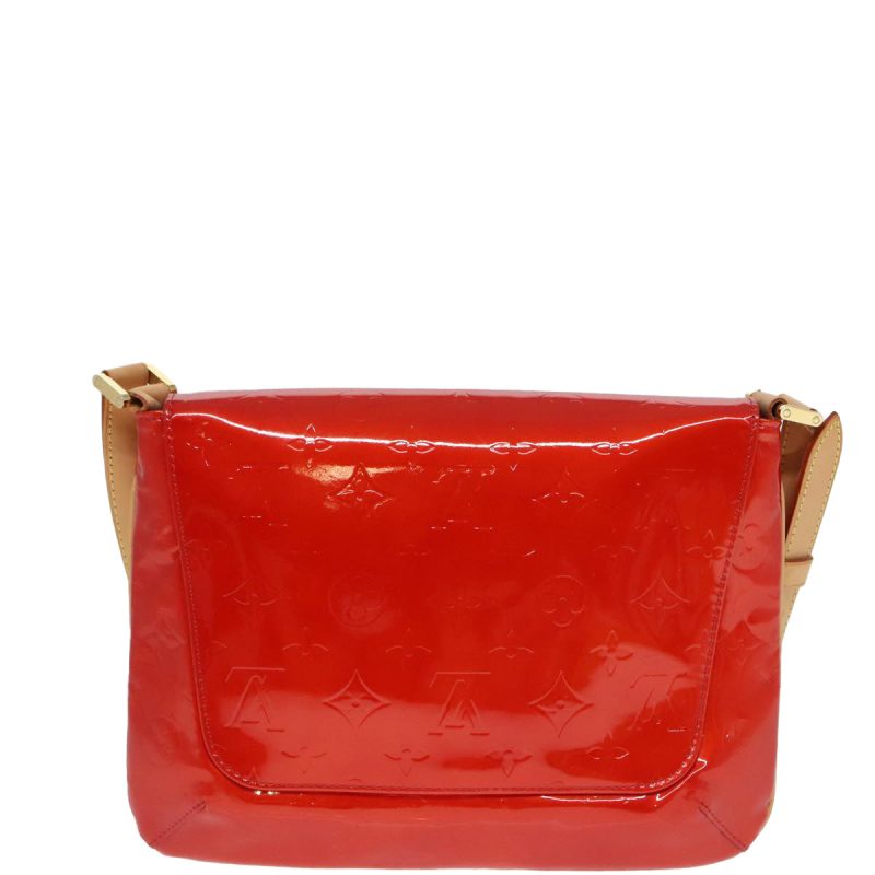 Louis Vuitton Monogram Vernis Thompson Street Shoulder Bag Red M91094 Auth 90155 - Image 2