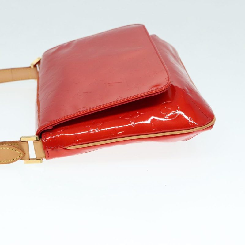 Louis Vuitton Monogram Vernis Thompson Street Shoulder Bag Red M91094 Auth 90155 - Image 4