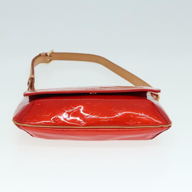 Louis Vuitton Monogram Vernis Thompson Street Shoulder Bag Red M91094 Auth 90155 - Image 5