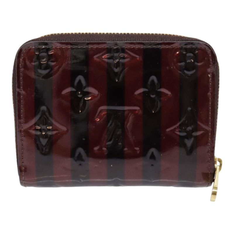 Louis Vuitton Vernis Rayure Zippy Coin Purse Amarante M91719  90162 - Image 2