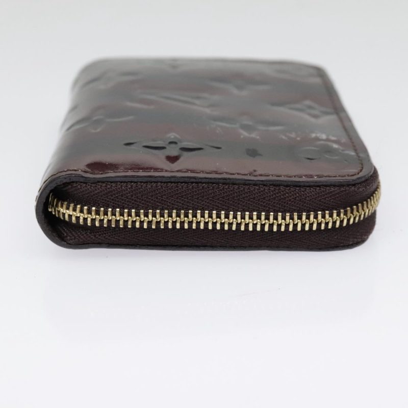 Louis Vuitton Vernis Rayure Zippy Coin Purse Amarante M91719  90162 - Image 4