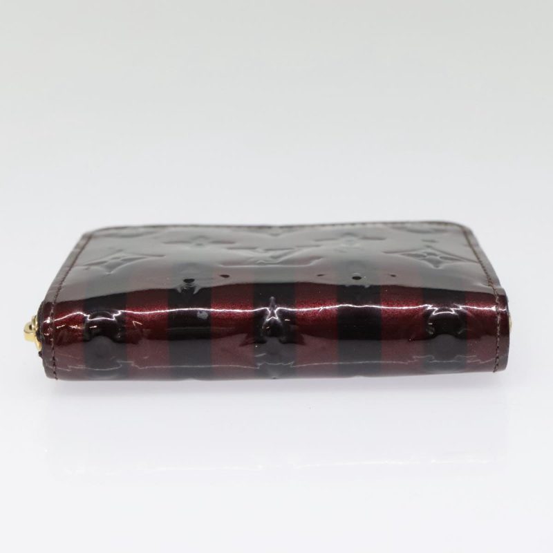 Louis Vuitton Vernis Rayure Zippy Coin Purse Amarante M91719  90162 - Image 6