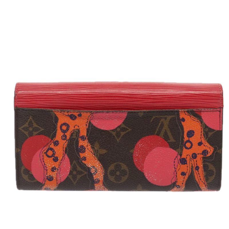 Louis Vuitton Epi Monogram La Mage Portefeiulle Sarah Red M60938  90252