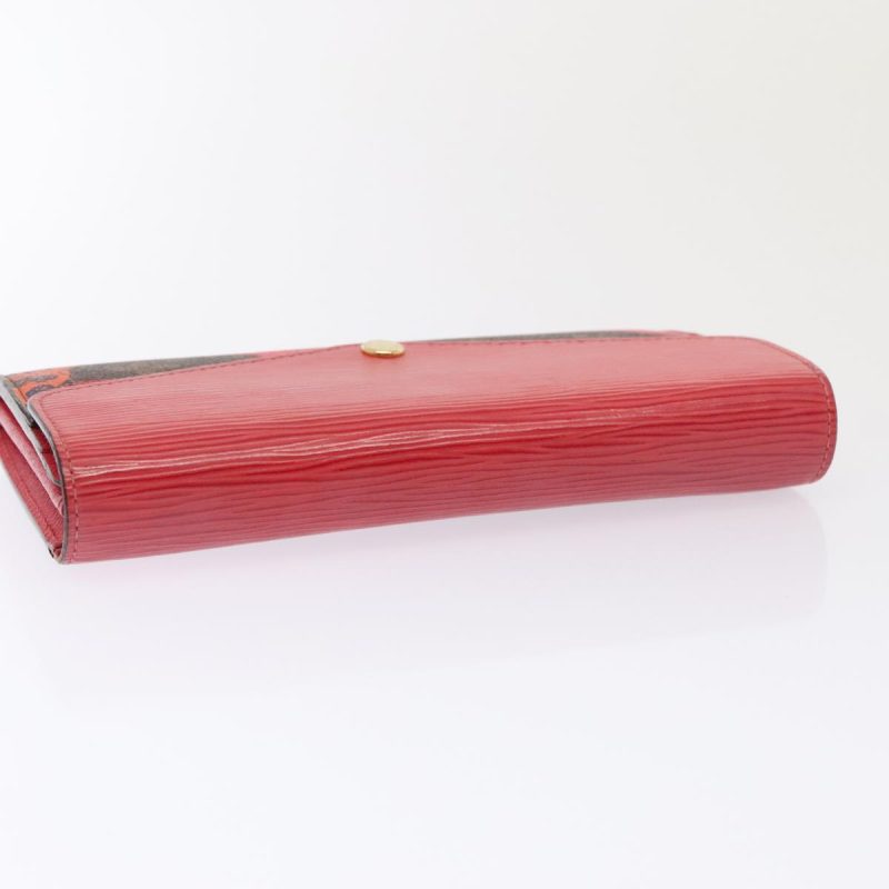 Louis Vuitton Epi Monogram La Mage Portefeiulle Sarah Red M60938  90252 - Image 4