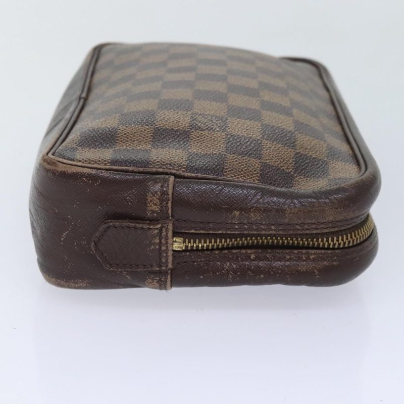 Louis Vuitton Damier Ebene Trousse Toilette25 Clutch Bag N47624  90282 - Image 3