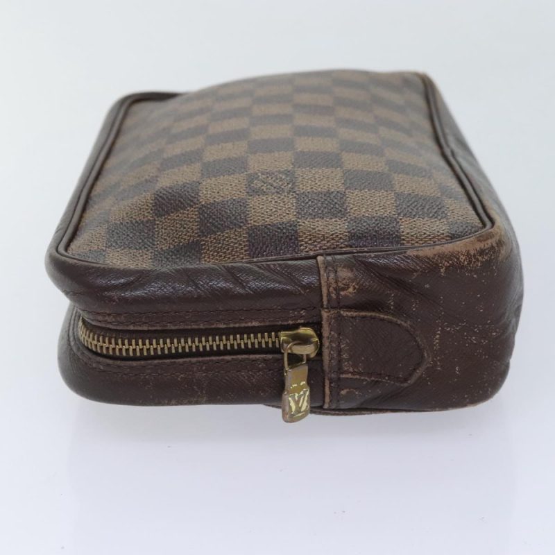 Louis Vuitton Damier Ebene Trousse Toilette25 Clutch Bag N47624  90282 - Image 4
