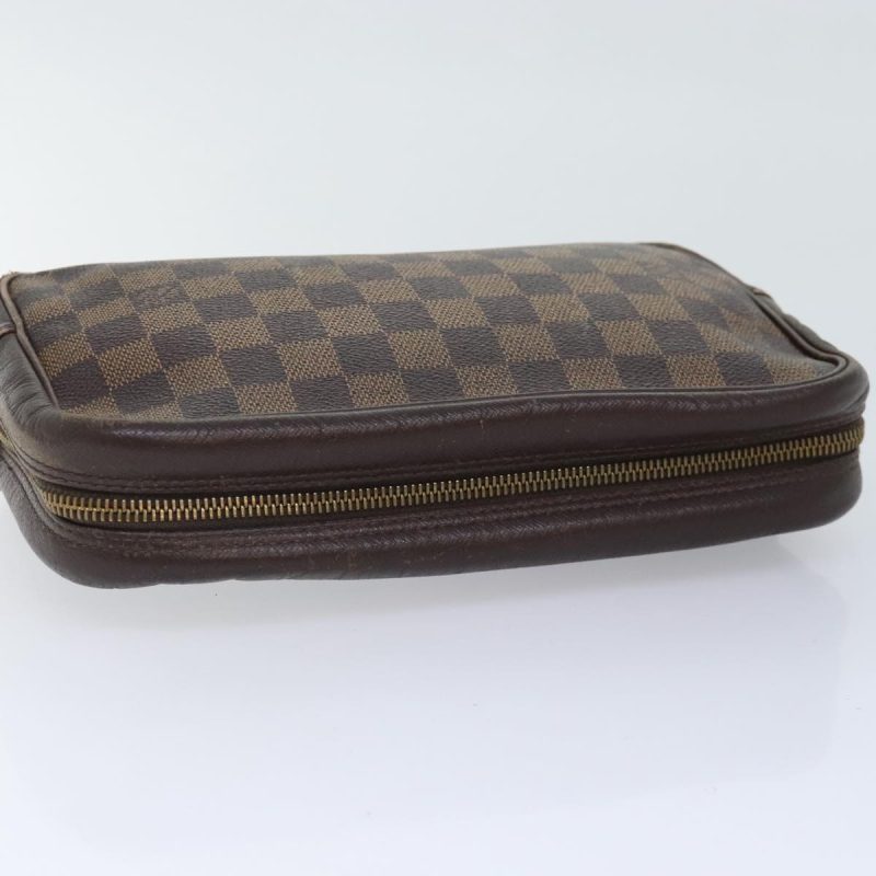 Louis Vuitton Damier Ebene Trousse Toilette25 Clutch Bag N47624  90282 - Image 5