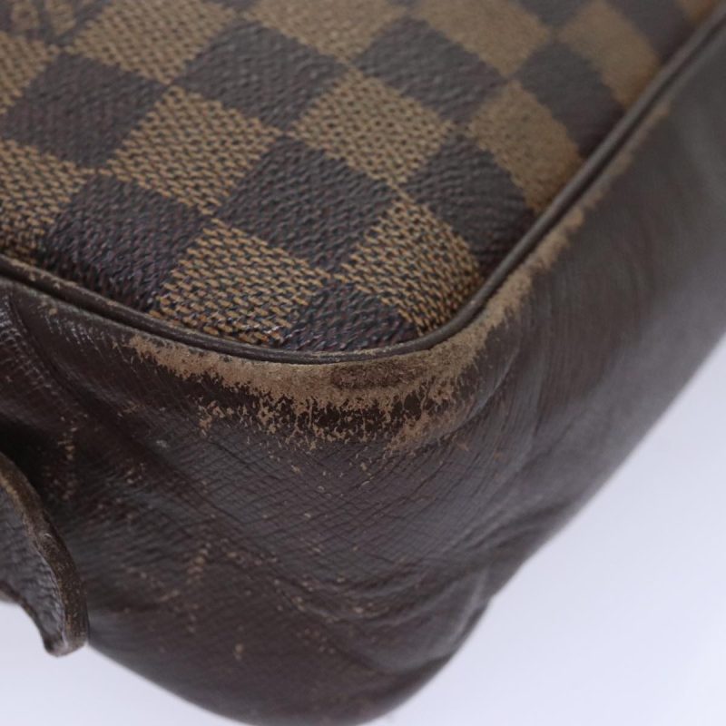 Louis Vuitton Damier Ebene Trousse Toilette25 Clutch Bag N47624  90282 - Image 7