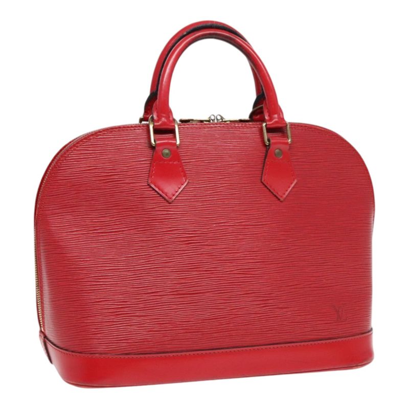 Louis Vuitton Epi Alma Hand Bag Castilian Red M52147  90304
