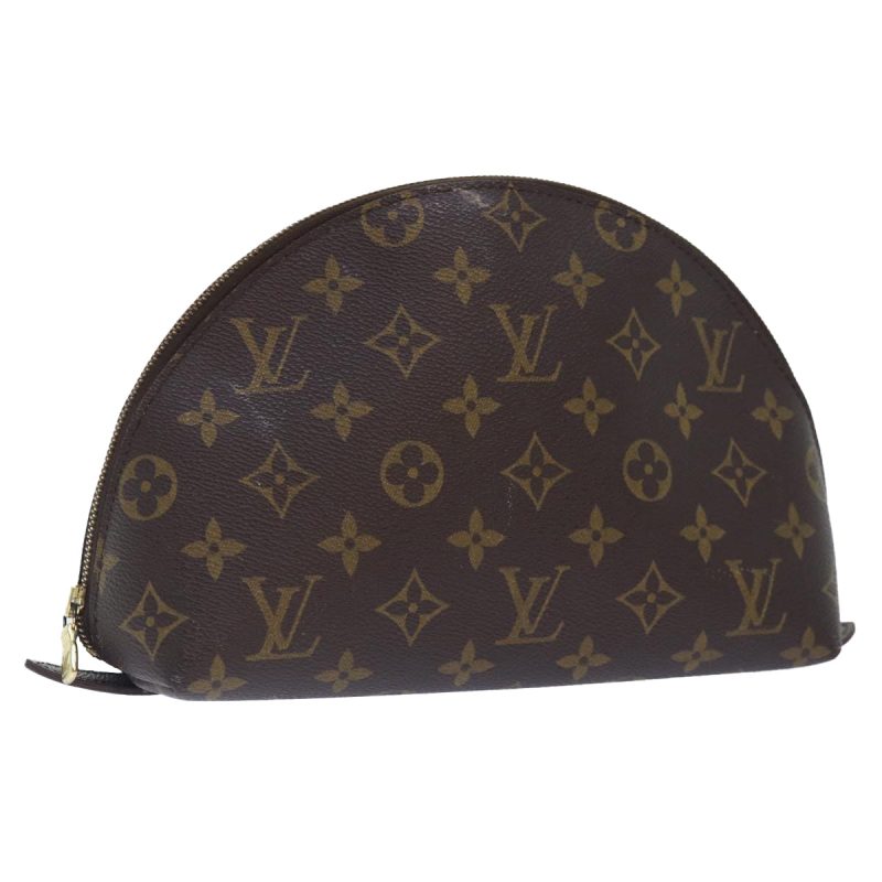 Louis Vuitton Monogram Trousse Demi Ronde Cosmetic Pouch M47520  90329