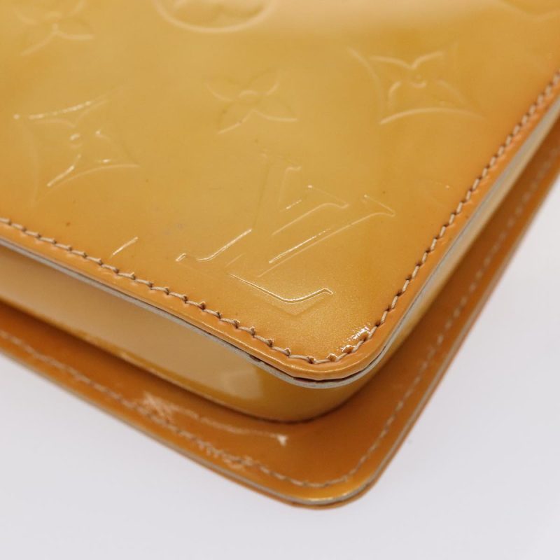 Louis Vuitton Monogram Vernis Lexington Accessory Pouch Beige M91010 Auth 90345 - Image 9