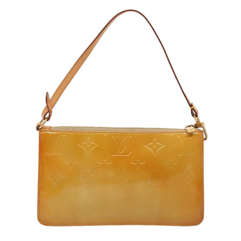 Louis Vuitton Monogram Vernis Lexington Accessory Pouch Beige M91010 Auth 90345 - Image 2