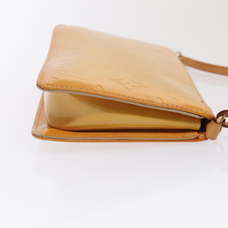 Louis Vuitton Monogram Vernis Lexington Accessory Pouch Beige M91010 Auth 90345 - Image 3