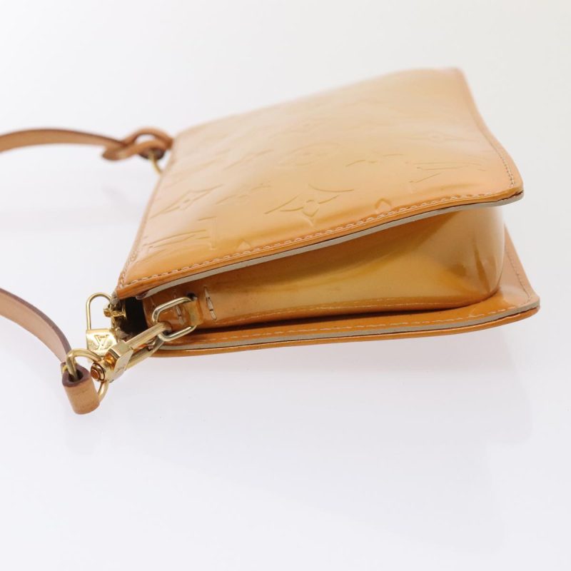 Louis Vuitton Monogram Vernis Lexington Accessory Pouch Beige M91010 Auth 90345 - Image 4