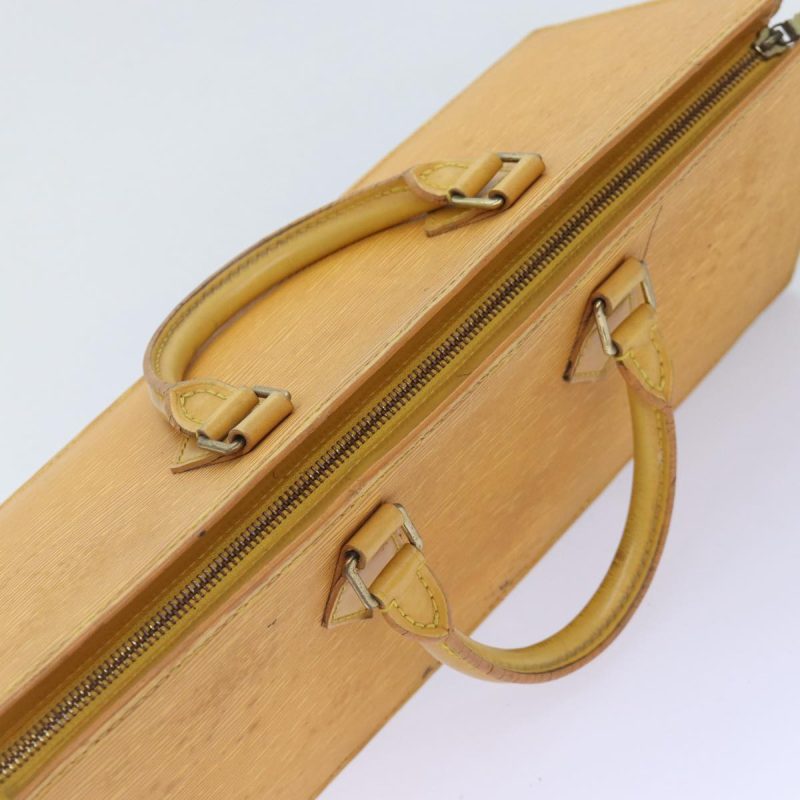 Louis Vuitton Epi Sac Triangle Hand Bag Yellow M52099  90346 - Image 4