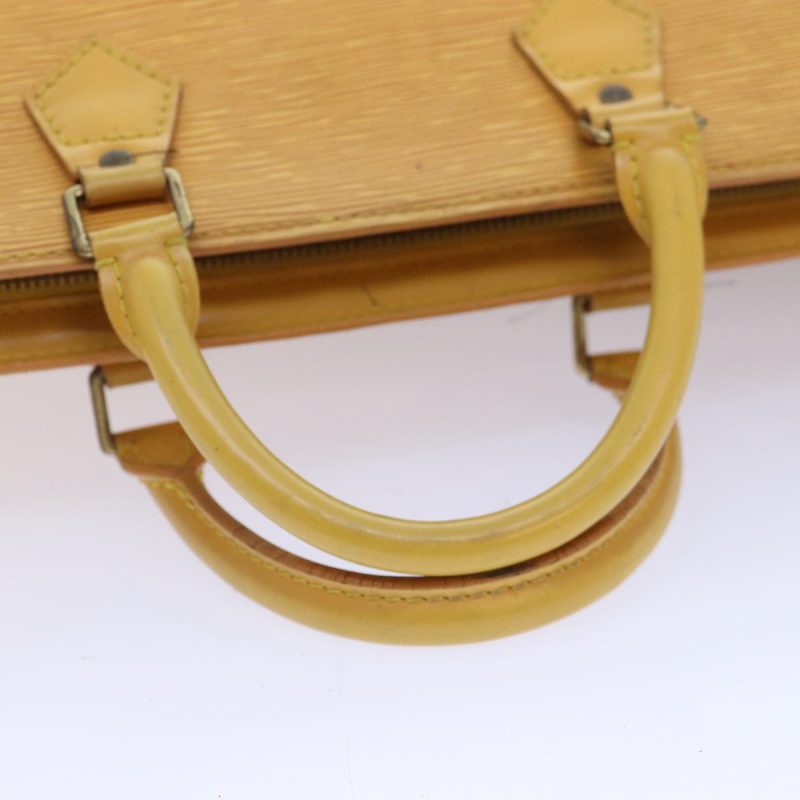 Louis Vuitton Epi Sac Triangle Hand Bag Yellow M52099  90346 - Image 5