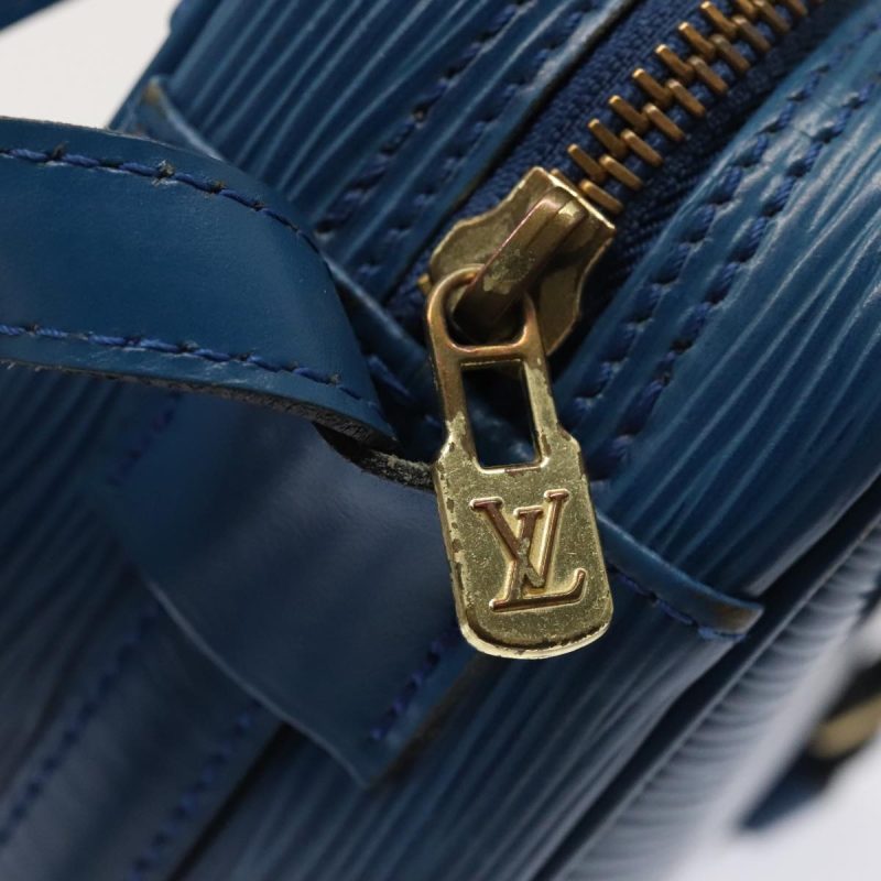 Louis Vuitton Epi June Feuille Shoulder Bag Blue M52155  90350 - Image 9