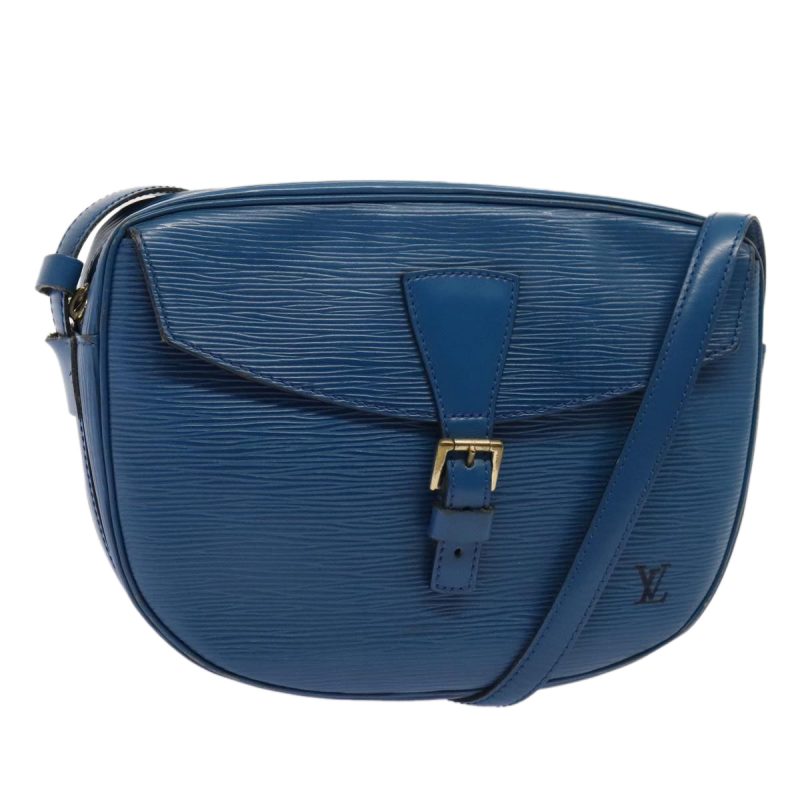 Louis Vuitton Epi June Feuille Shoulder Bag Blue M52155  90350