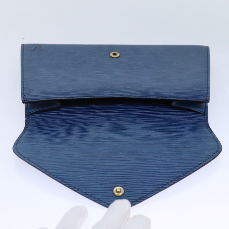 Louis Vuitton Epi Art Deco Clutch Bag Blue M52635  90356 - Image 8