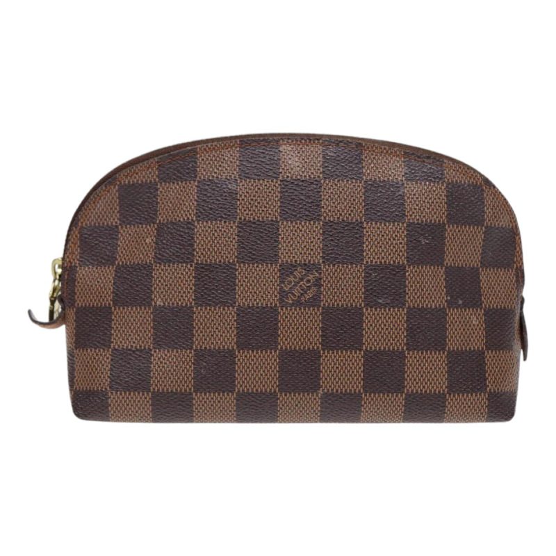 Louis Vuitton Damier Ebene Pochette Cosmetic PM Pouch N47516  90364