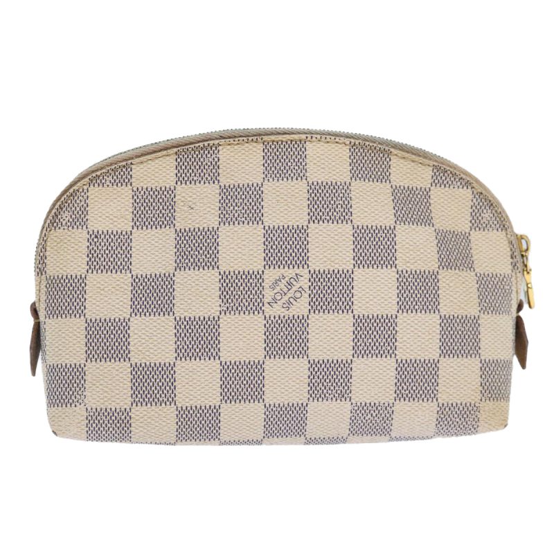 Louis Vuitton Damier Azur Pochette Cosmetic PM Pouch N60024  90381 - Image 2