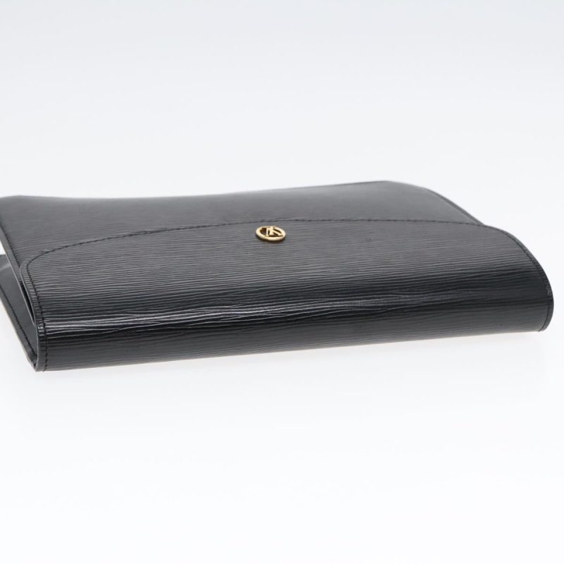 Louis Vuitton Epi Montaigne 27 Clutch Bag Black M52652  90405 - Image 5
