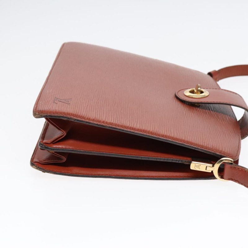 Louis Vuitton Epi Capuchin Shoulder Bag Brown M52343  90407 - Image 3