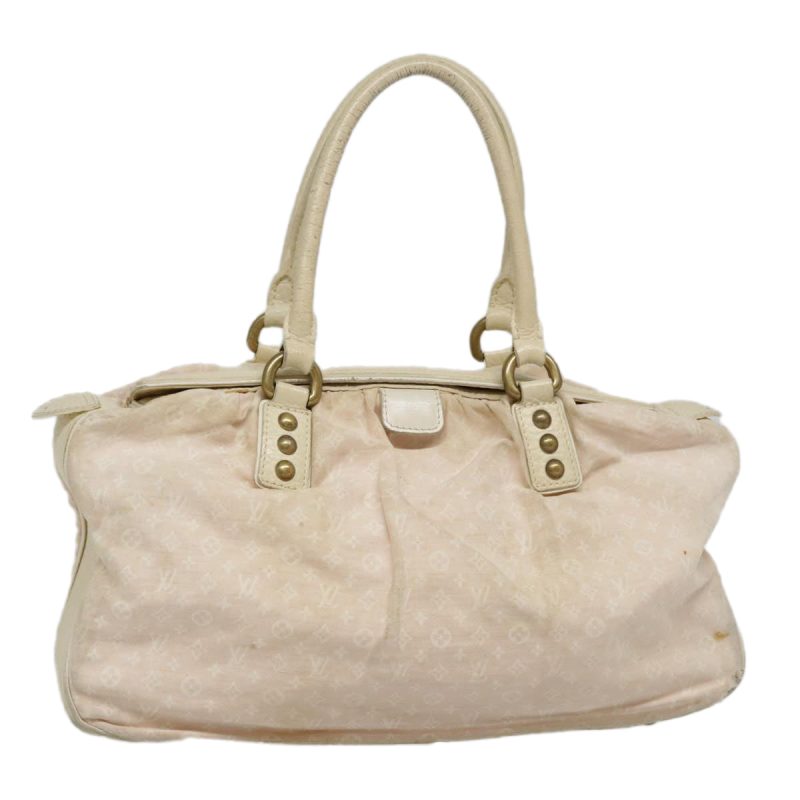 Louis Vuitton Monogram Mini Lin Trapeze PM Hand Bag Pink M40062  90413
