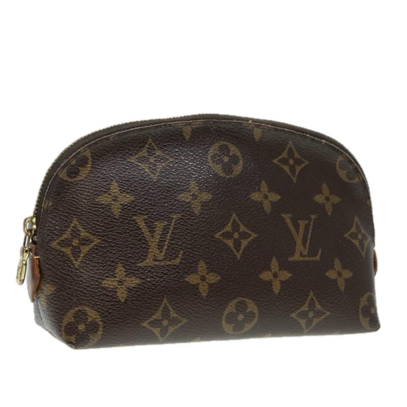 Louis Vuitton Monogram Pochette Cosmetic PM Cosmetic Pouch M47515 Auth 90461