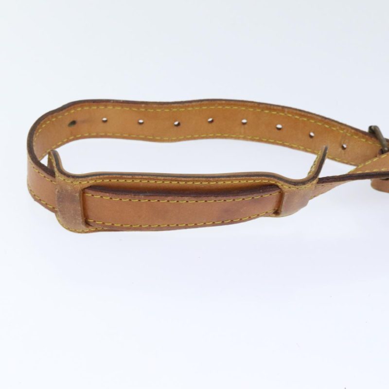 Louis Vuitton Adjustable Shoulder Strap Leather 31.9""-39"" Beige  90480 - Image 4