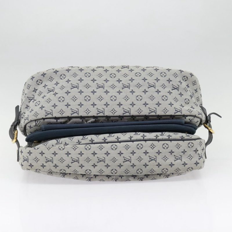 Louis Vuitton Monogram Mini Sac Maman Shoulder Bag Blue M42350  90601 - Image 6