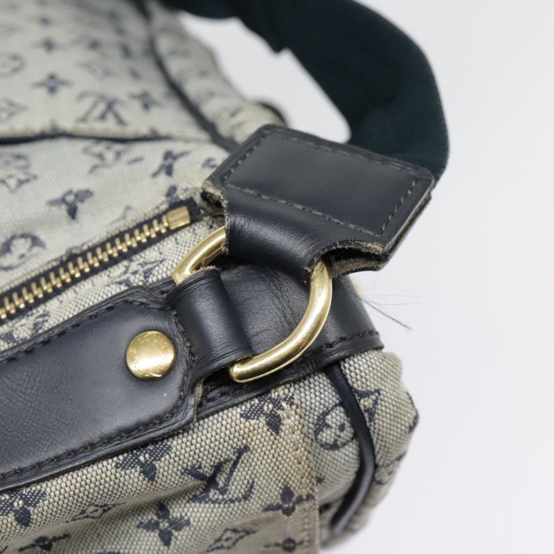 Louis Vuitton Monogram Mini Sac Maman Shoulder Bag Blue M42350  90601 - Image 10