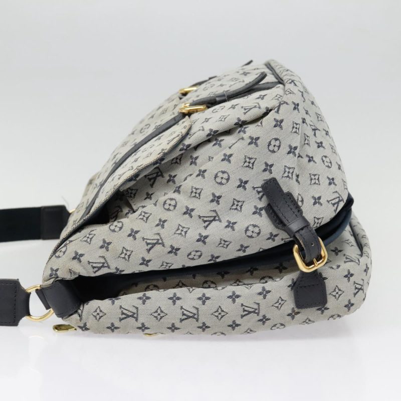 Louis Vuitton Monogram Mini Sac Maman Shoulder Bag Blue M42350  90601 - Image 3