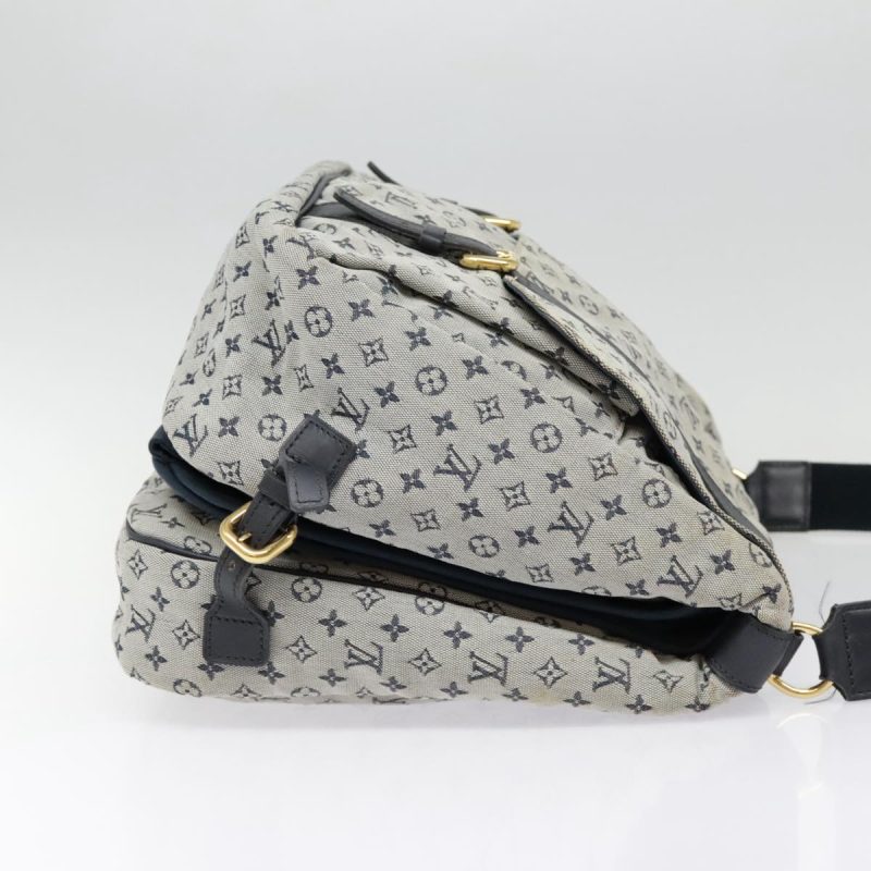 Louis Vuitton Monogram Mini Sac Maman Shoulder Bag Blue M42350  90601 - Image 4
