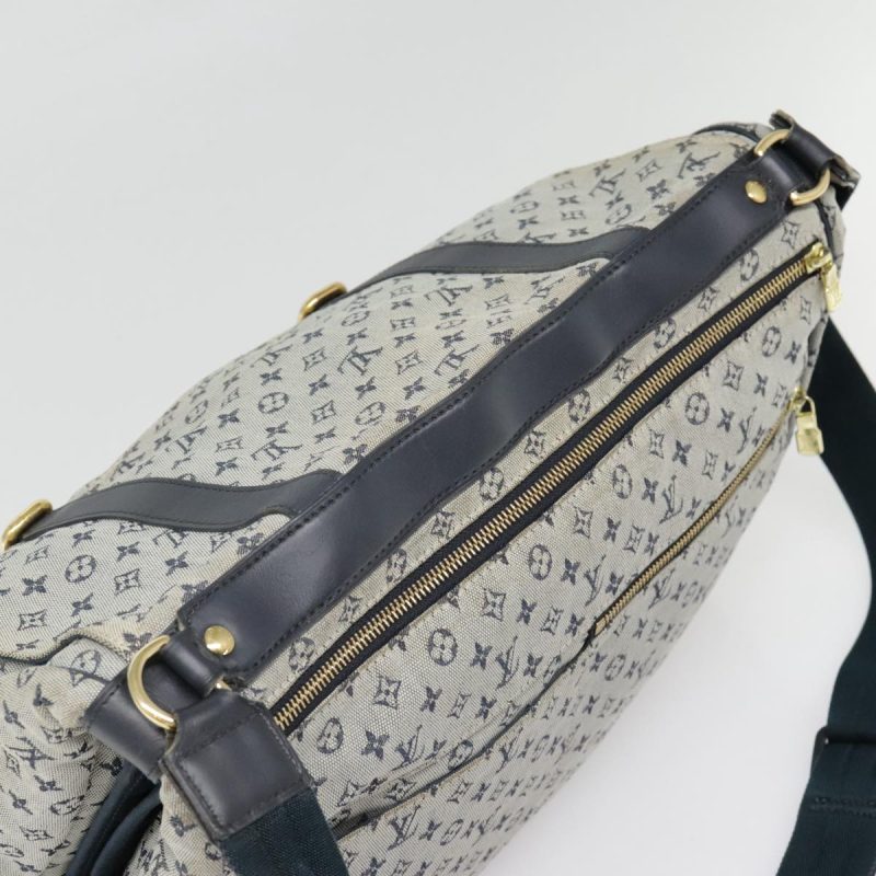 Louis Vuitton Monogram Mini Sac Maman Shoulder Bag Blue M42350  90601 - Image 7