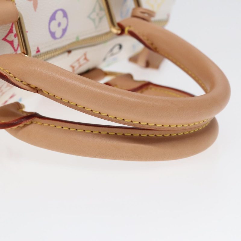 Louis Vuitton Monogram Multicolor Speedy 30 Hand Bag White M92643  90665A - Image 7