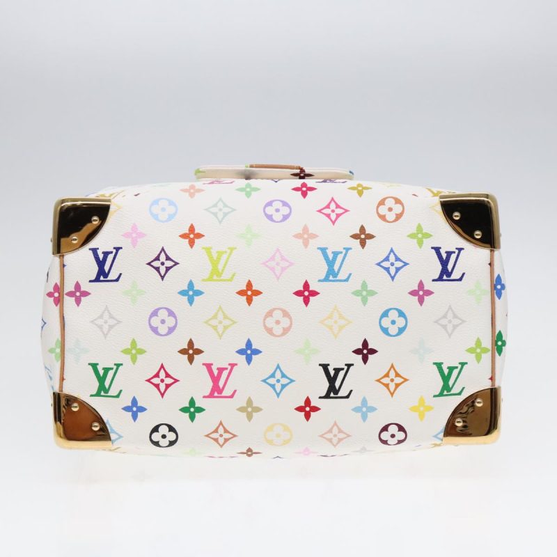Louis Vuitton Monogram Multicolor Speedy 30 Hand Bag White M92643  90665A - Image 5