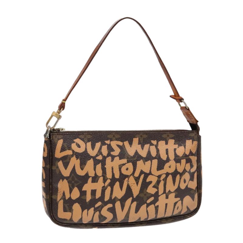 Louis Vuitton Monogram Graffiti Pochette Accessoires Orange M92193  90929