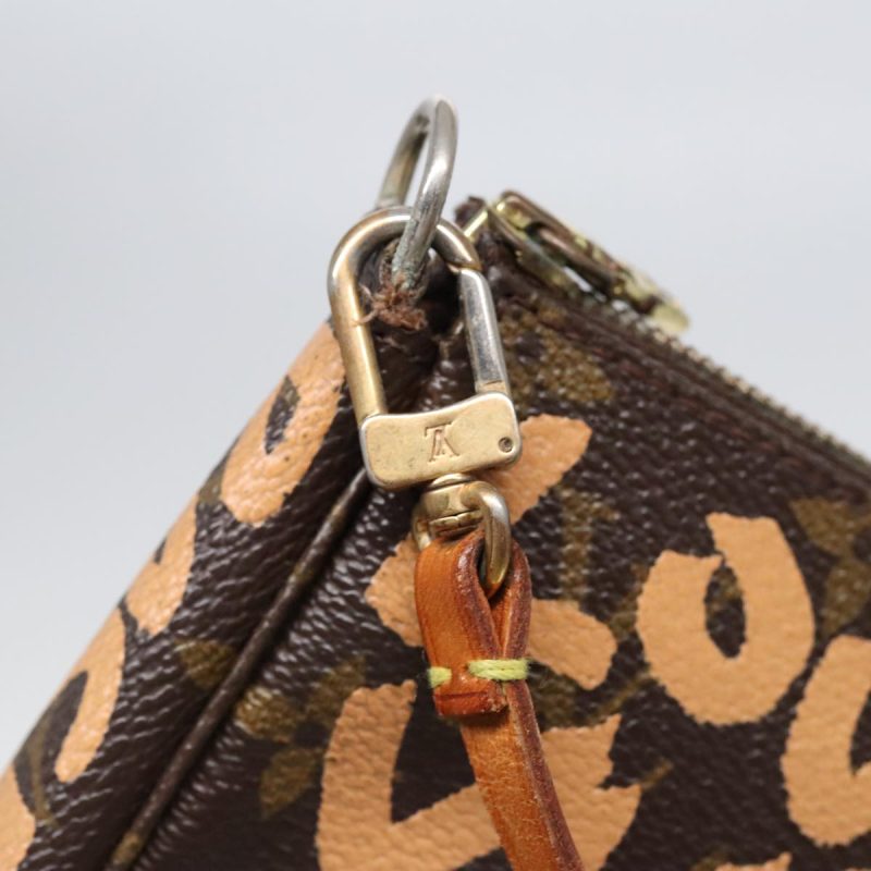 Louis Vuitton Monogram Graffiti Pochette Accessoires Orange M92193  90929 - Image 10