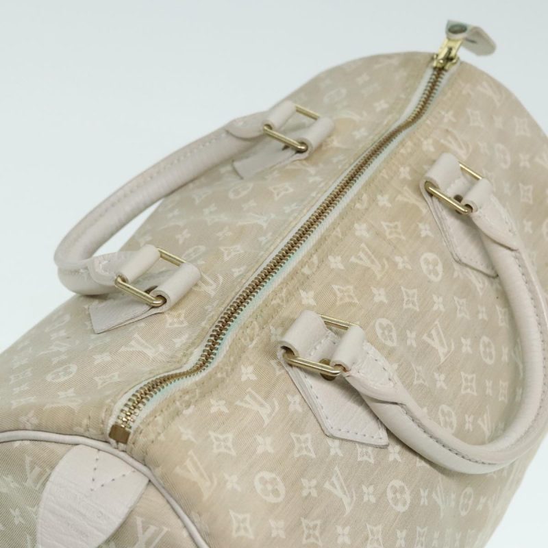 Louis Vuitton Monogram Mini Lin Speedy 30 Bag White Dunne M95319  90964 - Image 7