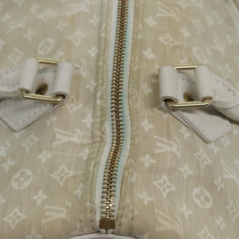 Louis Vuitton Monogram Mini Lin Speedy 30 Bag White Dunne M95319  90964 - Image 8