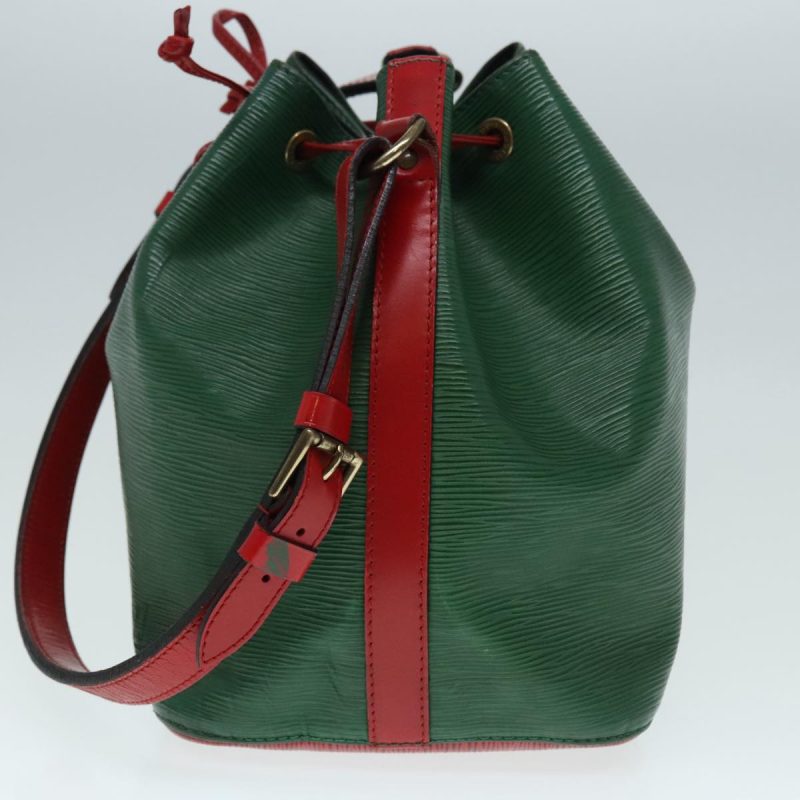 Louis Vuitton Epi Petit Noe Shoulder Bag Bicolor Green Red M44147  90986 - Image 3