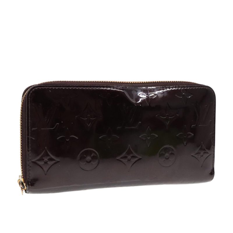 Louis Vuitton Monogram Vernis Zippy Wallet Wallet Amarante M93522  91023