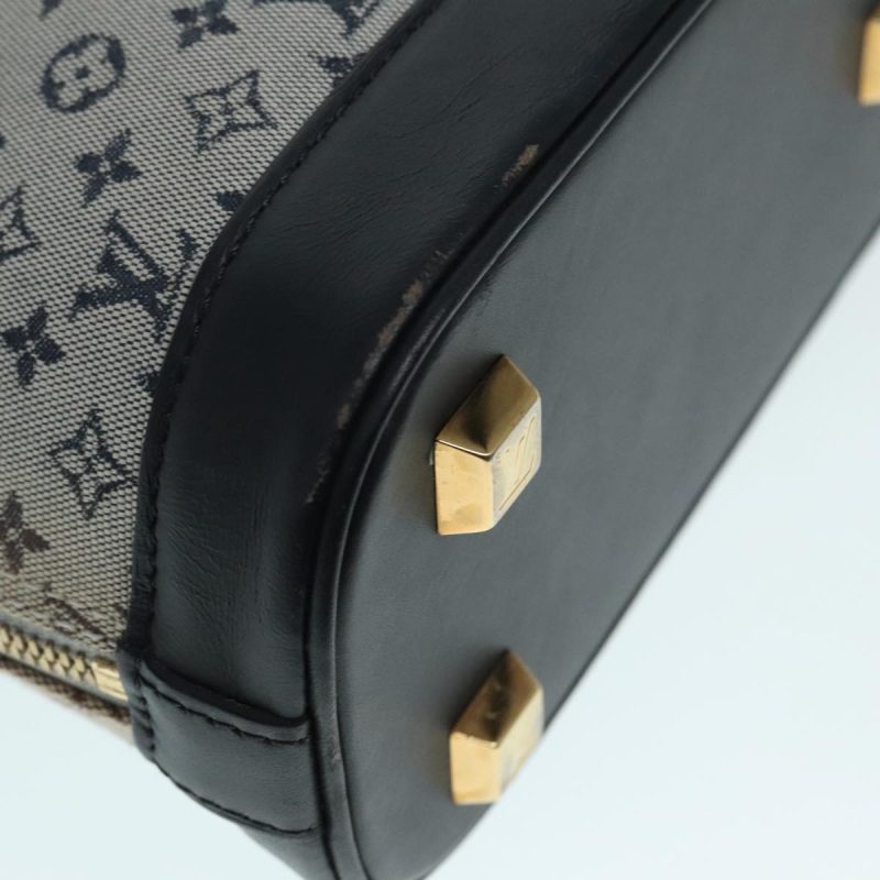 Louis Vuitton Monogram Mini Alma Haut Hand Bag Blue M92202  91045 - Image 8