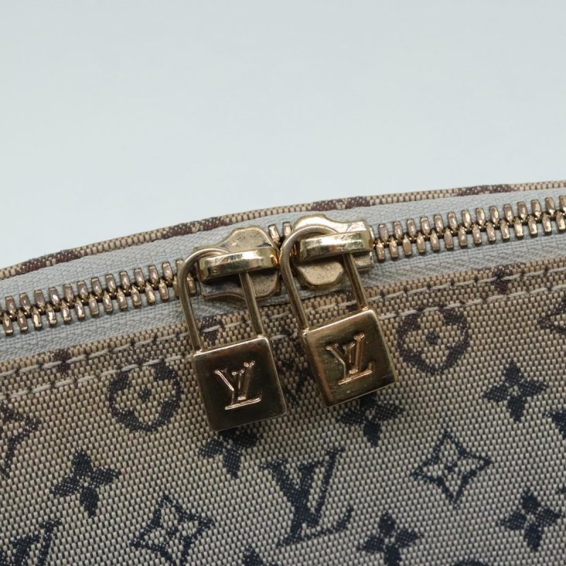 Louis Vuitton Monogram Mini Alma Haut Hand Bag Blue M92202  91045 - Image 9
