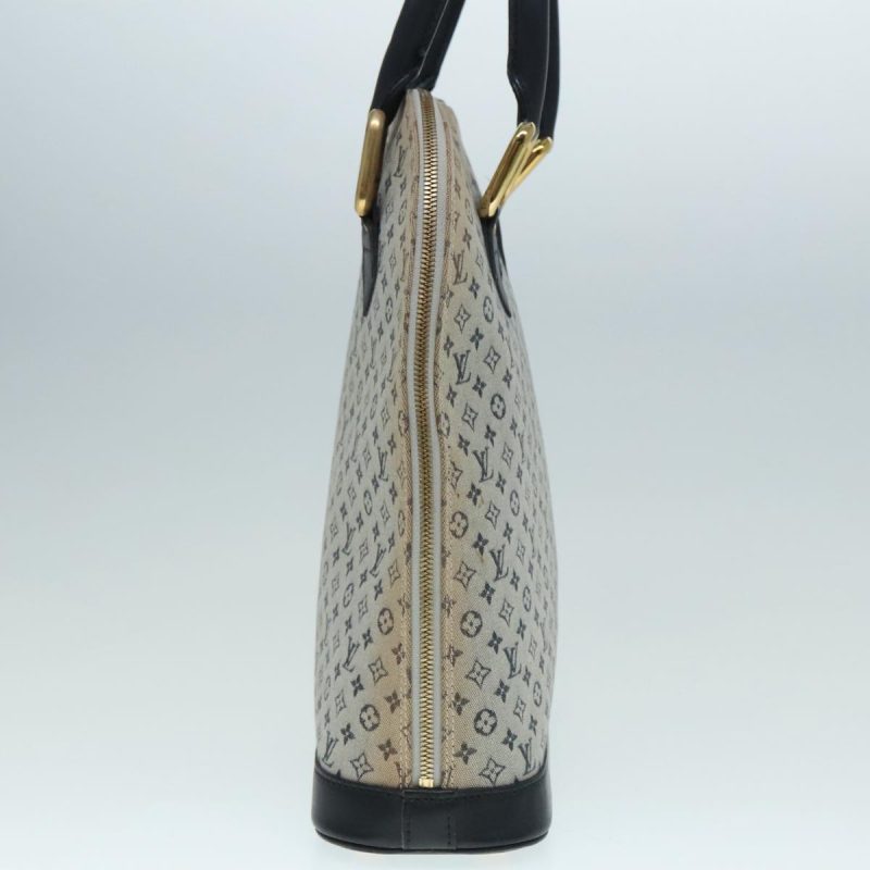 Louis Vuitton Monogram Mini Alma Haut Hand Bag Blue M92202  91045 - Image 4