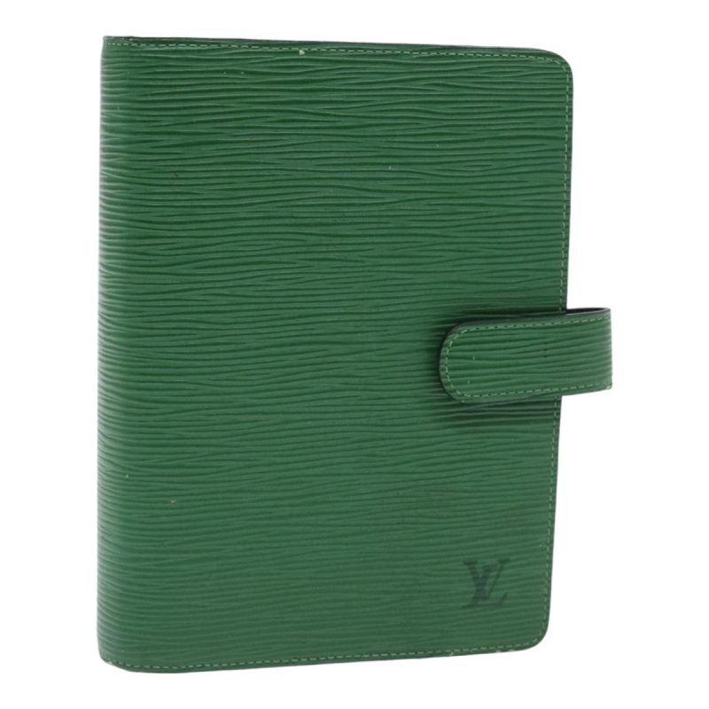 Louis Vuitton Epi Agenda MM Day Planner Cover Green R20044  91145