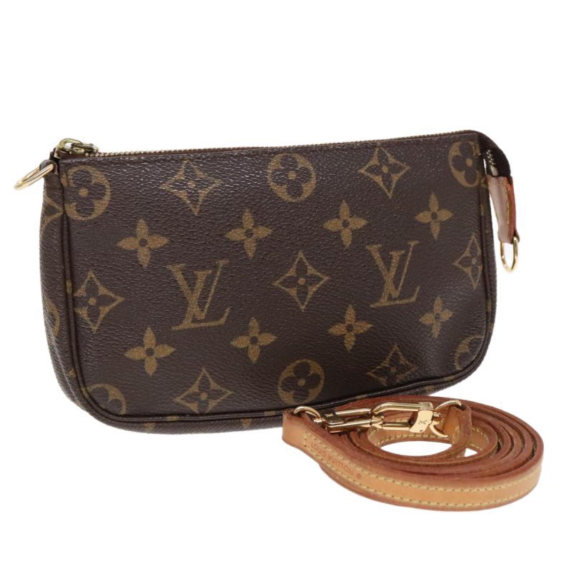 Louis Vuitton Monogram Mini Pochette Accessoires Pouch M58009  91154