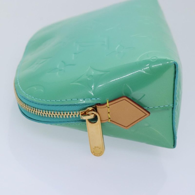 Louis Vuitton Monogram Vernis Pochette Cosmetic Pouch Tyu Luco Words Auth 91172A - Image 3